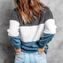  Colorblock Plush Sweatshirt | 2 Colors |