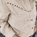 Corduroy Front Pocket Drop Shoulder Shacket | 2 Colors |