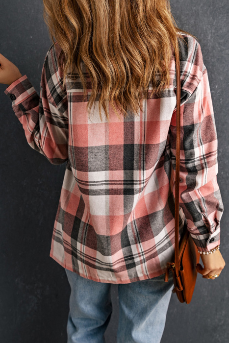 Plaid Button Up Patch Pocket Shirt