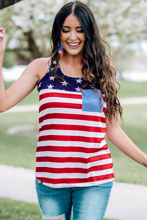  American Flag Tank Top