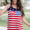   American Flag Tank Top