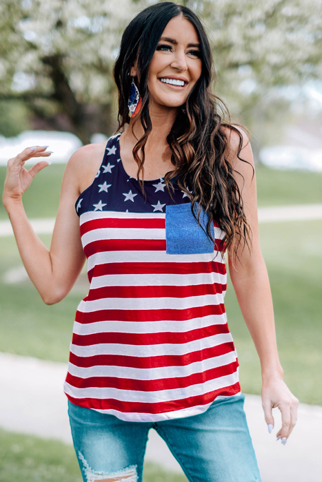  American Flag Tank Top