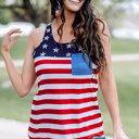   American Flag Tank Top