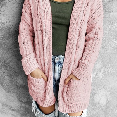 Knitted Cardigan with Pockets | 2 Colors |