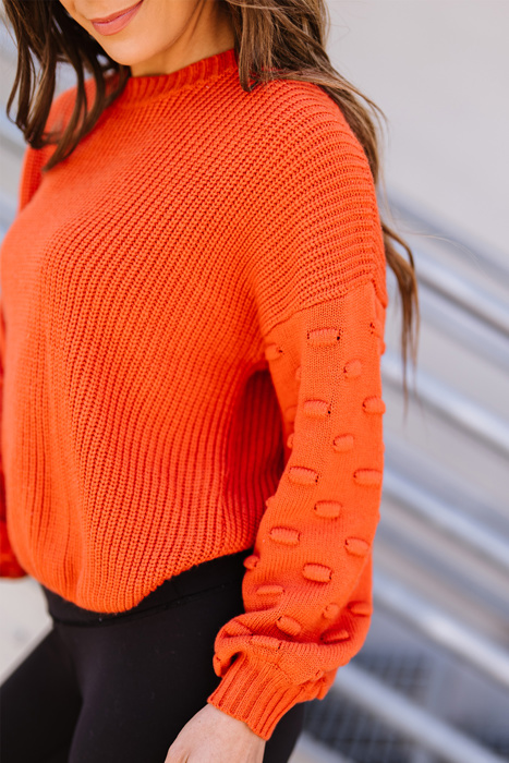 Balloon Sleeve Knit Sweater | 4 Colors |