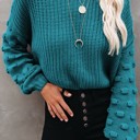  Balloon Sleeve Knit Sweater | 4 Colors |