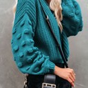  Balloon Sleeve Knit Sweater | 4 Colors |