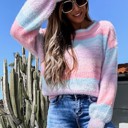  Fuzzy Crew Neck Sweater | 2 Colors |
