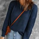  Trendy Knit Ribbed Cuffs Sweater | 2 Colors |