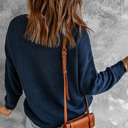  Trendy Knit Ribbed Cuffs Sweater | 2 Colors |