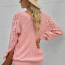  Knitted Raglan Sleeve Sweater | 2 Colors |