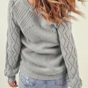  Knitted Raglan Sleeve Sweater | 2 Colors |