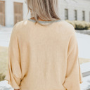  Colorblock Wide Sleeve Loose Sweater