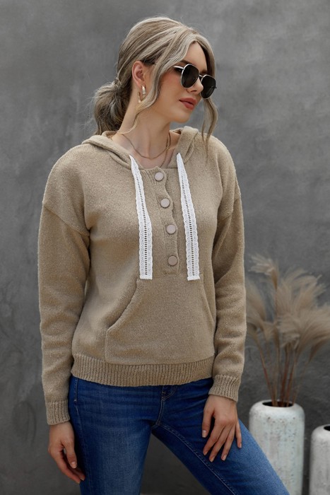 Kangaroo Pocket Hooded Sweater | 3 Colors |