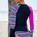  " End of Summer Sale" Geometric Long Sleeve Tankini Swimsuit | 2 Colors |