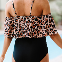  Off Shoulder One Piece Swimsuit | 2 Colors |