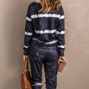  Tie Dye Print Pullover Lounge Pants Set