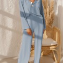  Wide Ribbed Knit Top and Pants Set | 4 Colors |
