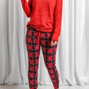  Plaid Pants Loungewear Set