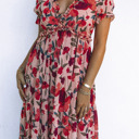  Floral Ruffle Tiered Maxi Dress