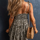  Frilly Tiered Short Floral Dress