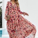  Wild Lotus Ruffle Tiered Maxi Dress | 4 Colors |