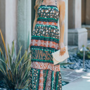  " End of Summer Sale" Wildlife Animal Print Backless Maxi Dress