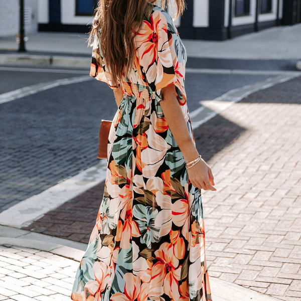 住まい/暮らし/子育て Floral Sexy Long Gown Wycnly-Dresses-for-Women-