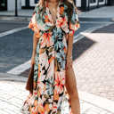  Tropical Floral Maxi Dress