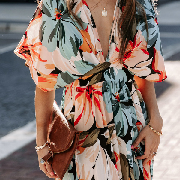 Tropical Floral Maxi Dress | Jane.com