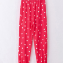  Valentines Heart Print Pants Set