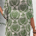  Vintage Floral Open Top and Shorts Set