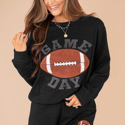 GAME DAY Football Graphic Pullover and Shorts Set