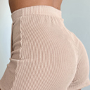  Jet Stream Corded Elastic High Waist Wrap Skort