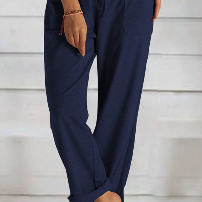 Drawstring Elastic Waist Loose Pants | 3 Colors |