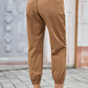  Belted Casual Pocketed Pants