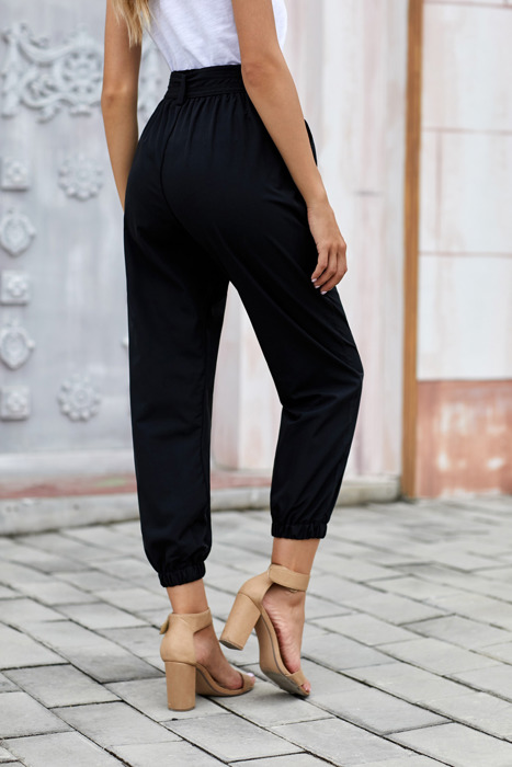 Belted Casual Pocketed Pants