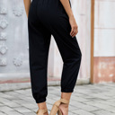  Belted Casual Pocketed Pants