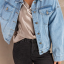  Acid Washed Denim Jacket