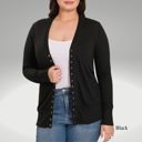 Size 8 Black Snap Button Cardigan