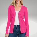 Size 6 Candy Pink Snap Button Cardigan