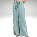 Ash Blue Size 8 Fleece Palazzo Sweatpants