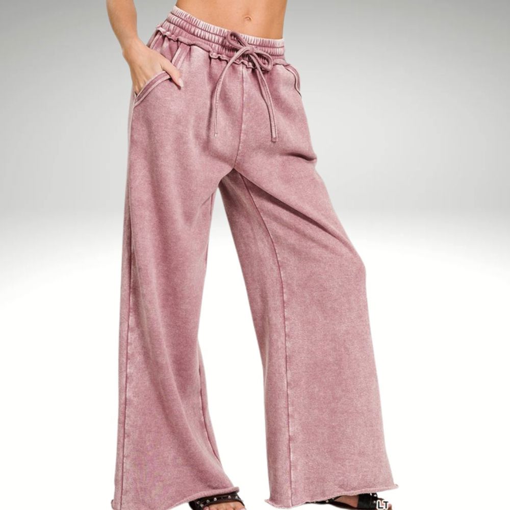 Fleece Palazzo Sweatpants