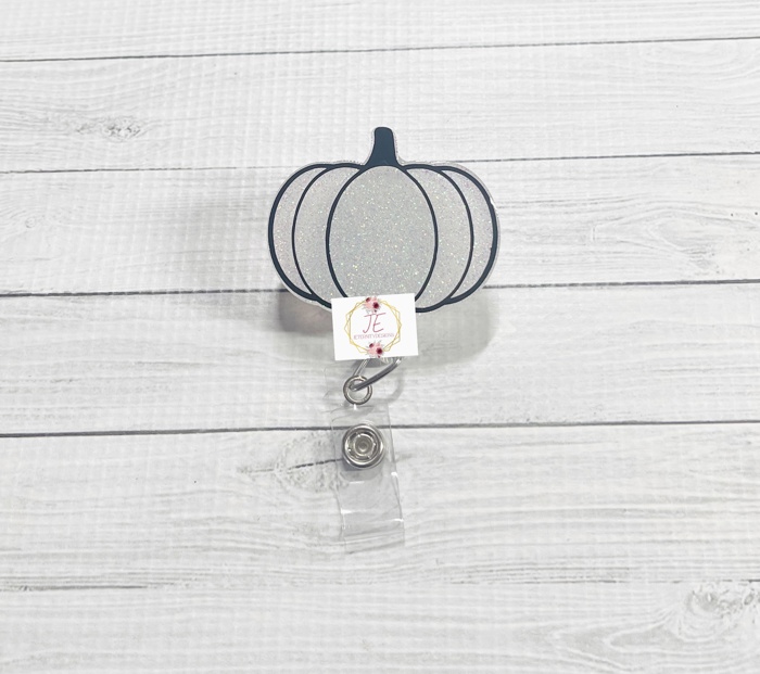Pumpkin Badge Reel | Interchangeable Badge Reel | Teacher | Thanksgiving | Nurse Badge | Badge Holder ID | NICU | Medical | Fall Season