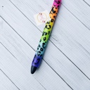  Leopard Rainbow Glitter Gel Pen | Gel Pen | Refillable Pen | Custom Pen