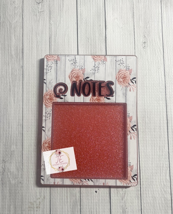 Rose Sticky Note Holder | | Desk Accessory | Gifts | Teacher Gift | Nurse Gift | 