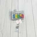  Support Squad Autism Interchangeable Badge Reel | Autism Awareness | Nurse | Teacher | Teacher Assistant | ID Badge Holder | Pedatric Nurse