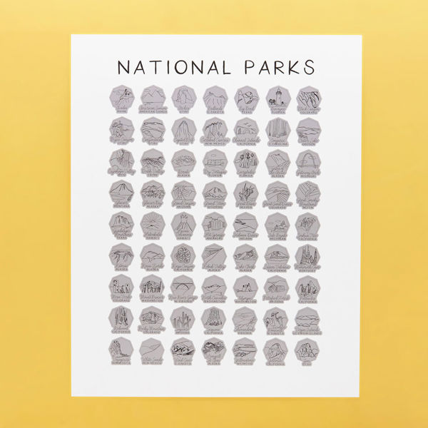 Mini National Park Bucket List (8x10")