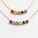 4-6 Charm Necklace Dainty Birthstone Charm Necklace