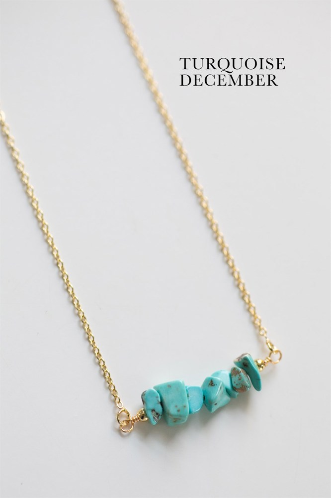 Natural Gemstone Birthstone Necklace